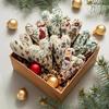 DIY Heart Shaped Hand Embroidered Christmas Ornament Kit Beginner Friendly Embroidery Craft Set with Needles Thread for Adults Kids