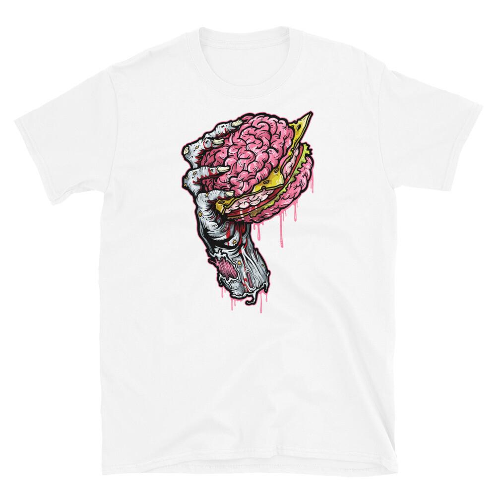 Zombie Brain Hamburger Halloween Horror Scary Short-Sleeve Unisex T-Shirt S разноцветный
