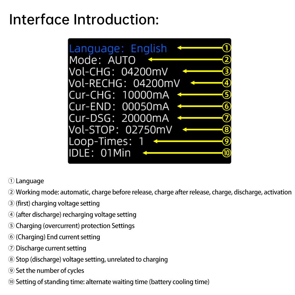 BT1CHN 150W Battery Capacity Tester for Charging and Discharging Electronic Load Tester Charge Discharge Monitor Checker