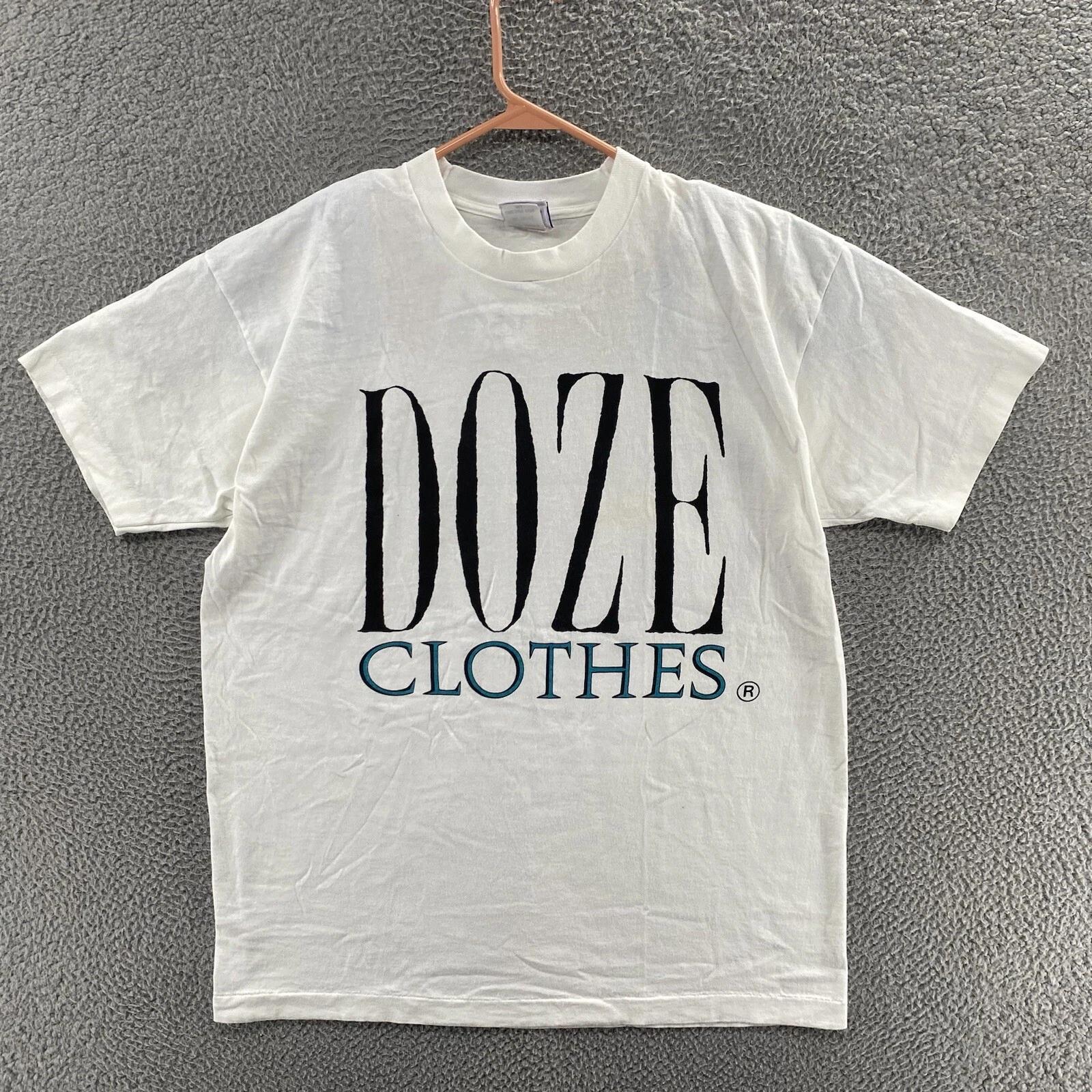 

ВИНТАЖНАЯ Футболка Doze Clothes Мужская 2XL XXL Белая С Одинарным Швом Графическая Уличная 90-е 4XL