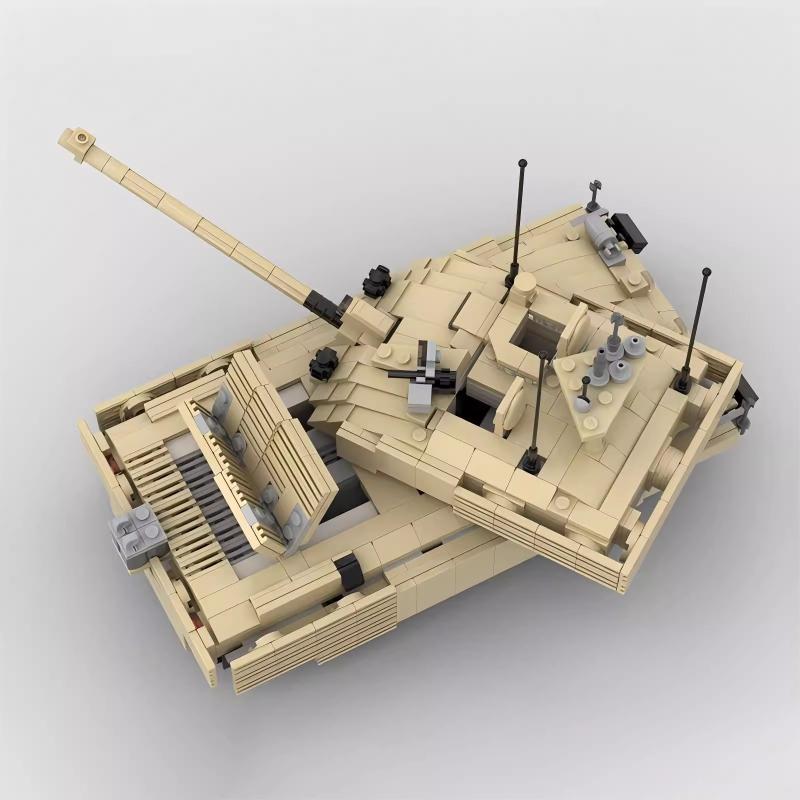 MOC Modern Military War Equipment Building Blocks Set Challenger 2 Main Battle Tank Model DIY Kids Assembly Toys Birthday Gifts