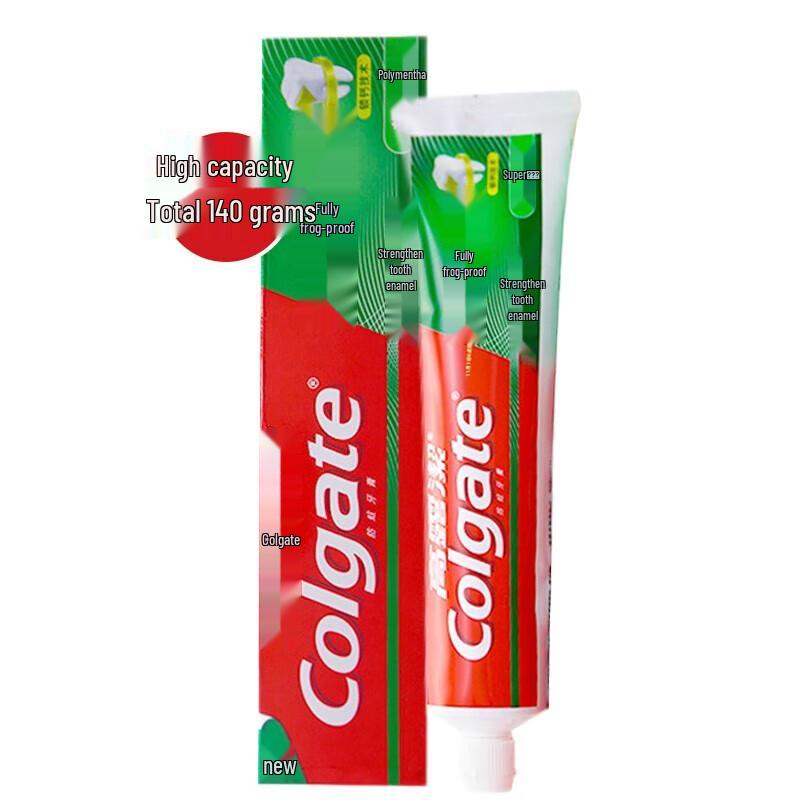 

Colgate Total Anti-Cavity Super Fresh Mint Toothpaste 140g Twin Pack