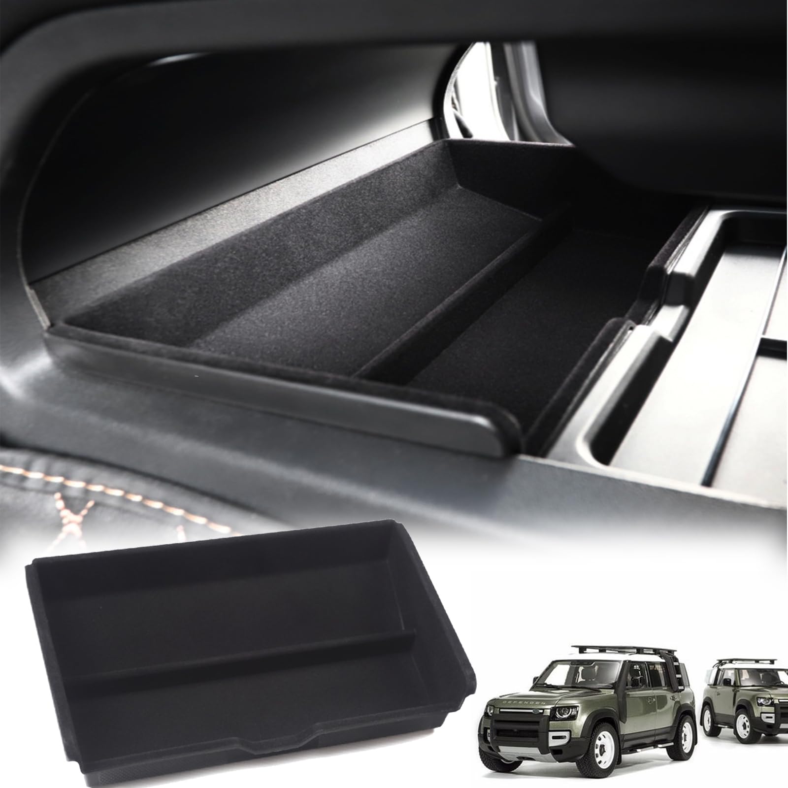 

MUMAREN Бокс для хранения в центральной консоли автомобиля для Land Rover Defender, консоль, индивидуальное хранение, Defender, индивидуальные детали интерьера с накладками, бокс,