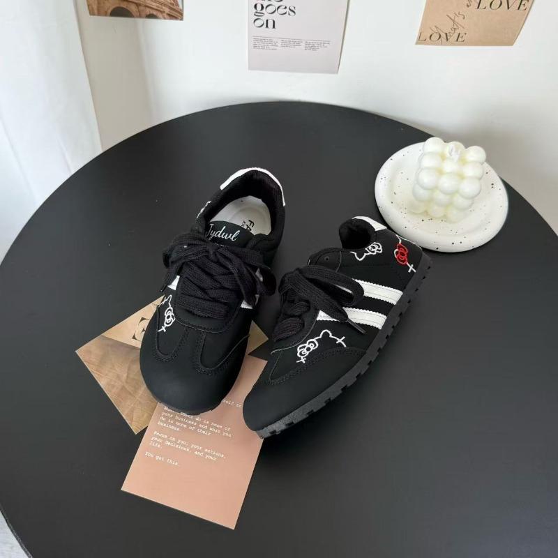 Autumn cute fashion sweet flat casual shoes dopamine breathable versatile women