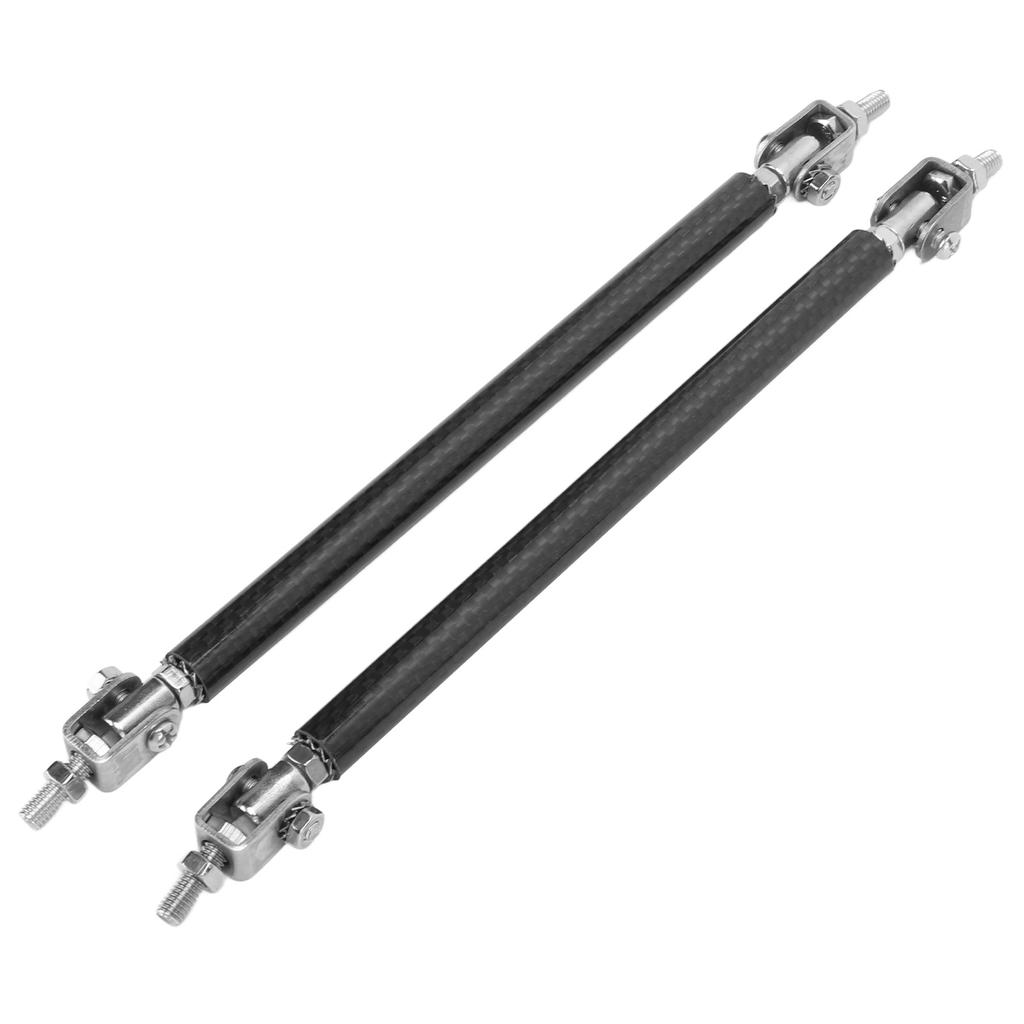 Front Rear Bumper Lip Strut Rod 150mm 5.9in Carbon Fiber Stainless Steel Universal Modification