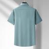 Dibinze Men's Plus Size Loose Fit Striped Short Sleeve Polo Shirt