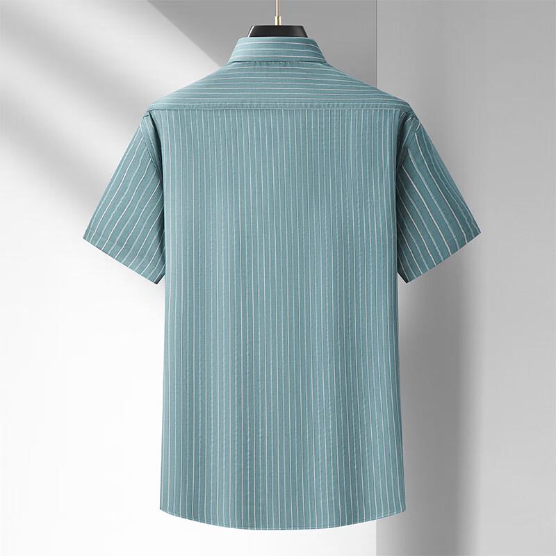 Dibinze Men's Plus Size Loose Fit Striped Short Sleeve Polo Shirt