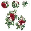 2 Pieces Floral Swag for Wedding Arch with Artificial Flowers