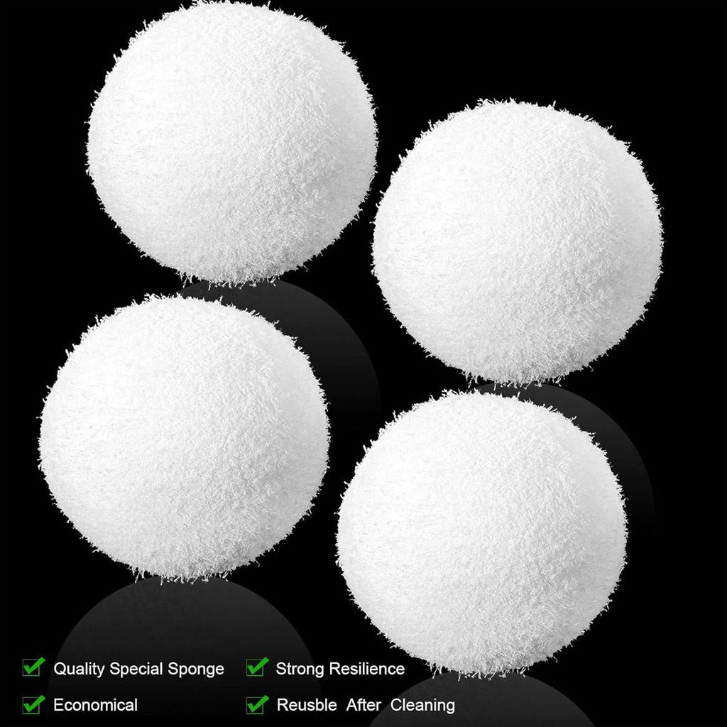Reusable Sponge Balls Pool Filter Balls Floating Pool Filter Oil-Absorbing Sponge Ball Suitable for Pools and Bathtubs