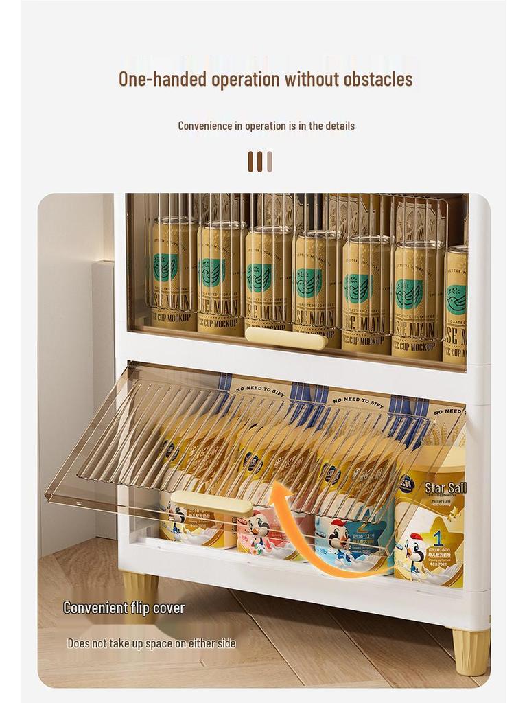 Convertible Multi-Layer Storage Cabinet for Living Room, Bathroom, or Children's Room