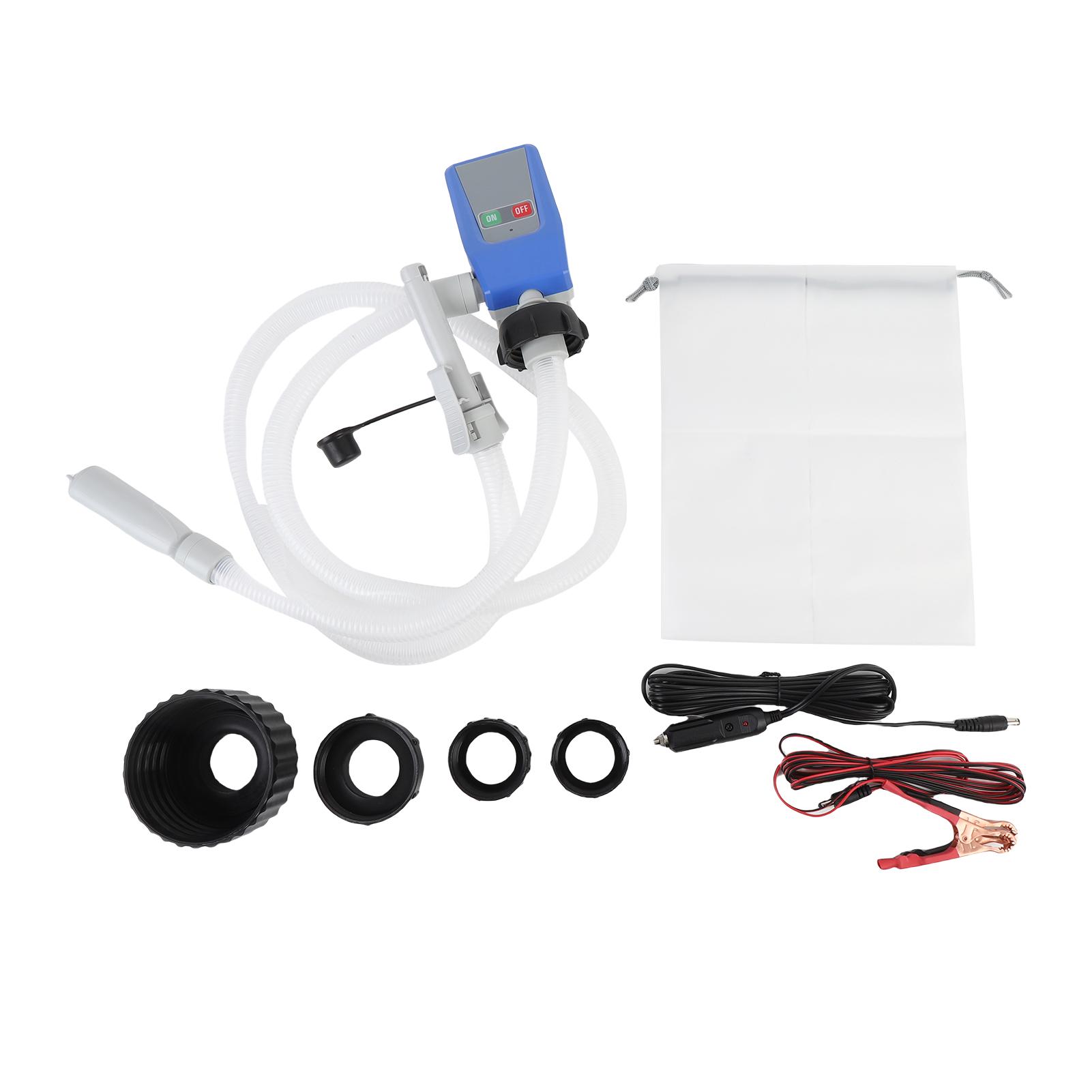 

Портативный насос для перекачки жидкости Гибкий шланг Быстрая скорость 3,2 галлона в минуту Герметичный Автоматический насос для перекачки топлива для непитьевой воды