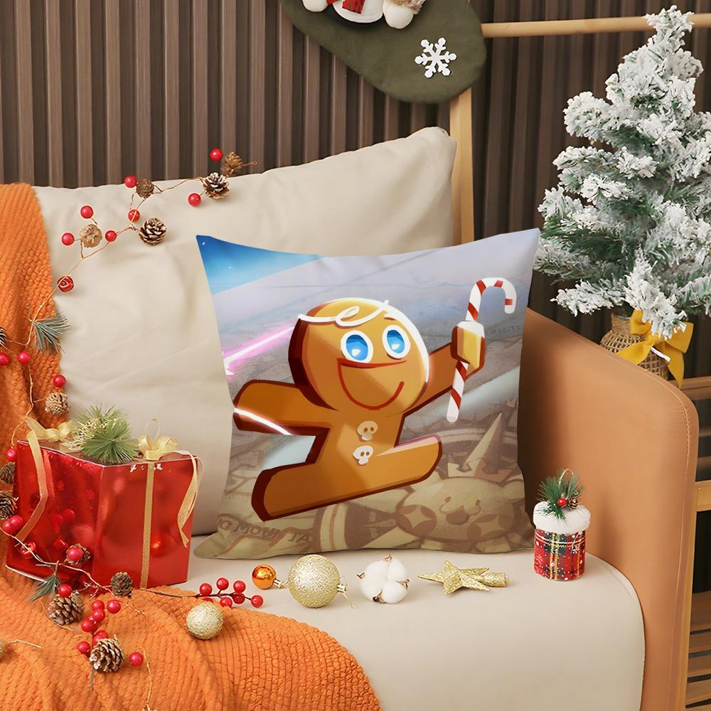Hot Game C-Cookie Run Kingdom Pillow Case Living Room Sofa Decorative Cushion Cover Simple Household Light Luxury Printed Pillow