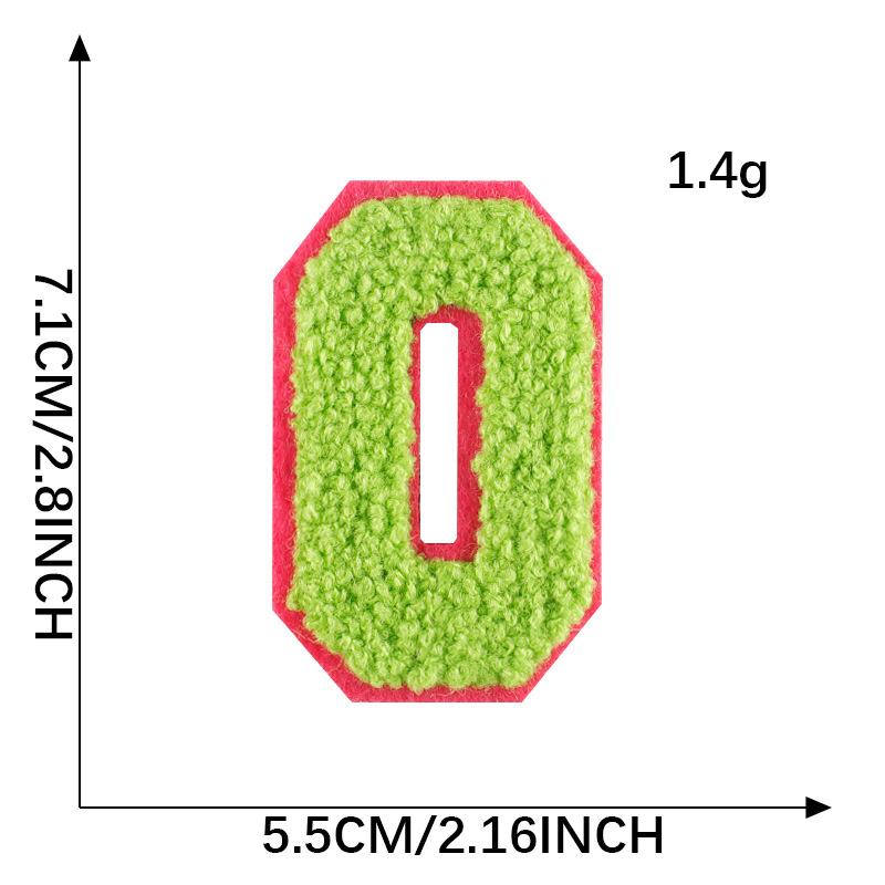 Diy Patch Sticker Letter Towel Embroidery Cloth Sticker Multi-Color Cloth Label Clothing Accessories Badge Embroidery Sticker