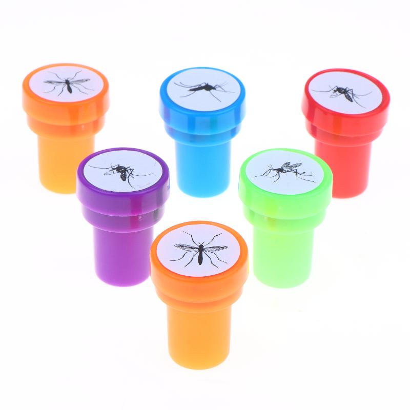Mosquito Pattern Self-Inking Stamps 4 Pack Clear Imprint Easy Use for DIY Scrapbooking Journal Planner Decor