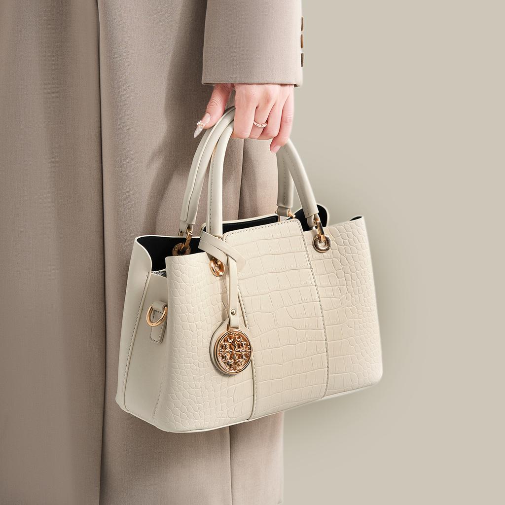 Light Luxury High-End Light-Colored Bag Atmospheric Bridal Wedding Handbag Trendy Versatile Fashion Shoulder Bag