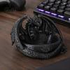 Gothic Home Decor 3D Printed Dragon Jewelry Tray, Fantasy Catchall, Key Desk Organizer Holder, Medieval Desktop Storage Gift for Fans Room
