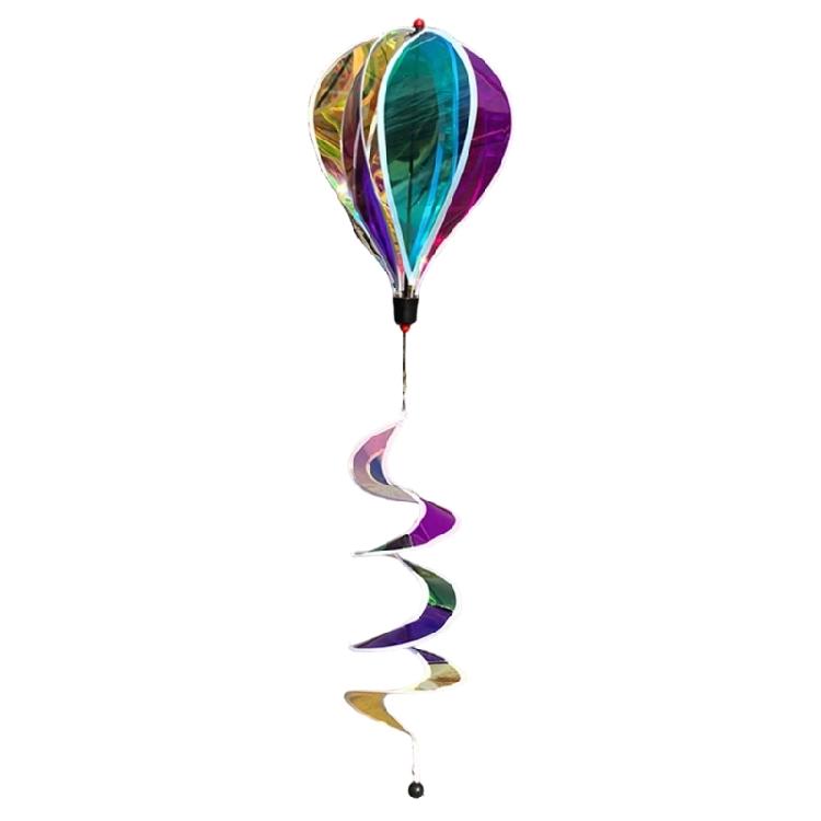 Multifunctional PVC Rotating Hot Air Balloon Wind Spinner for Outdoor Gardens Patios Balcony Weather Proof Ornaments