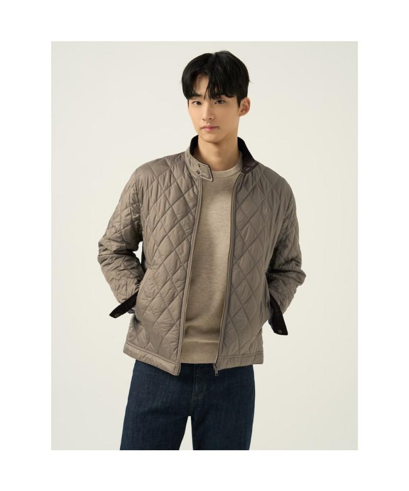 Beanpole Men [Essential] Diamond Padded Harrington Jacket Beige