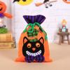 Gifts Pouch Trick or Treat Bag Non-woven Pumpkin Bag Funny Halloween Candy Drawstring Bag  Children
