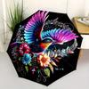 1pc Colorful Bird in Flight Durable Cartoon Folding Umbrella,Compact Umbrella for Men and Women, Suitable for Travel or Daily Use.A077