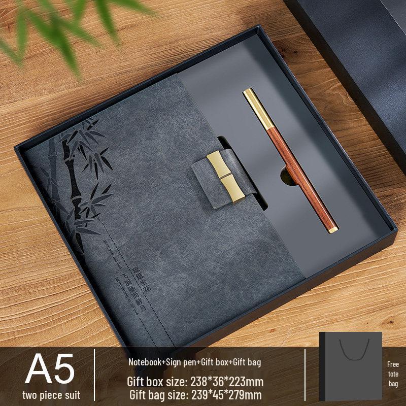 Premium Guochao Gift Set: Thick Custom Notebook for Business & Creative Meetings