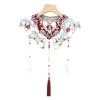 Bead Embellished Detachable Shoulder Collar With Intricate Embroidery Lightweight Polyester Fashion Accessory For Prom Event