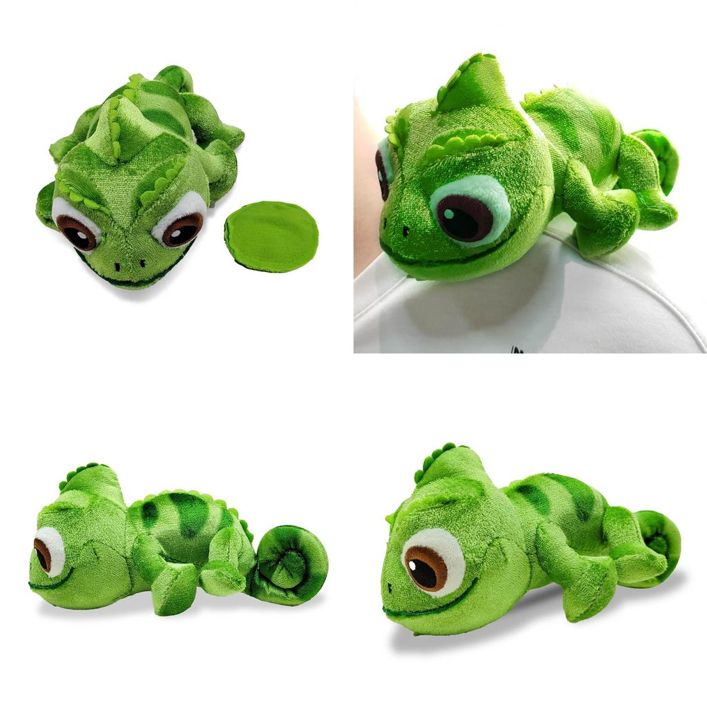 Cute Frog Plush Toy With Long Hair And Color-changing Features 16cm Size