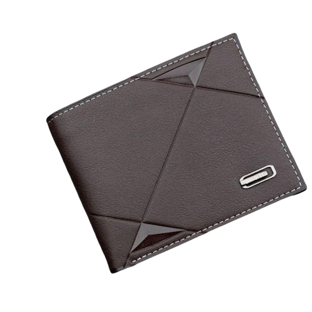 Casual Male Bifold Wallet Business Credit Card Holder Portable Coin Pocket  Male
