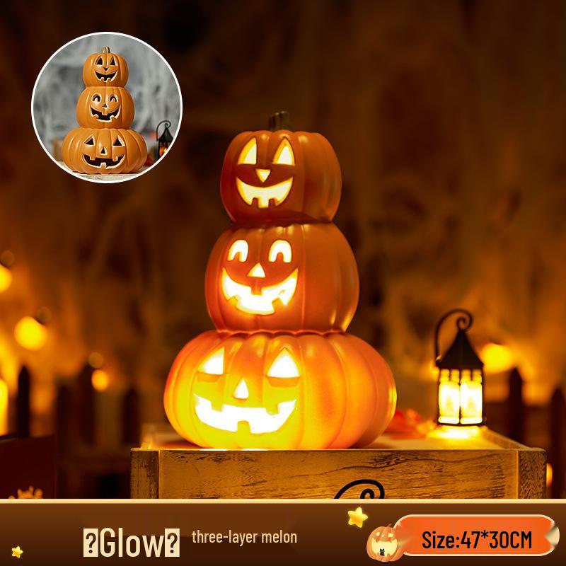 Large Luminous Pumpkin Lantern for Halloween Outdoor Theme Decorations