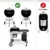 Novo Kit de Sistema de Limpeza One-Touch de 22-1/2 Polegadas Substituição para Churrasqueiras Weber Silver