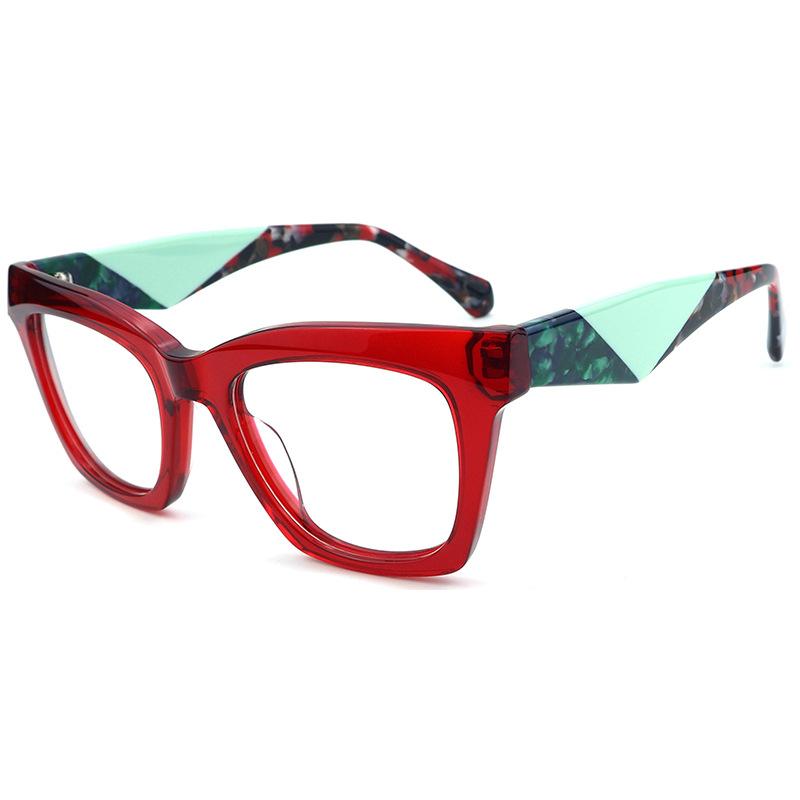 

2026 Classic Thick Acetate Frame Glasses Women Myopia Reading Eyeglass Custom Men Optical Prescription Anti-blue Light Eyewear
