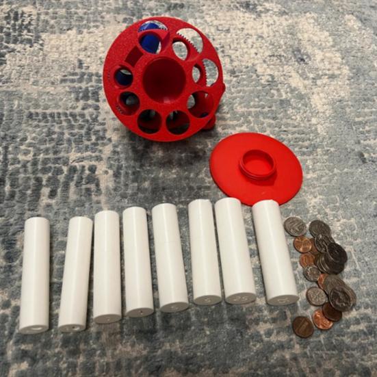 Hand-cranked Coin Classifier 3D Printed Manual Coin Sorting Machine Coin Sorter Organizer Storage Box Coin Classification Tool