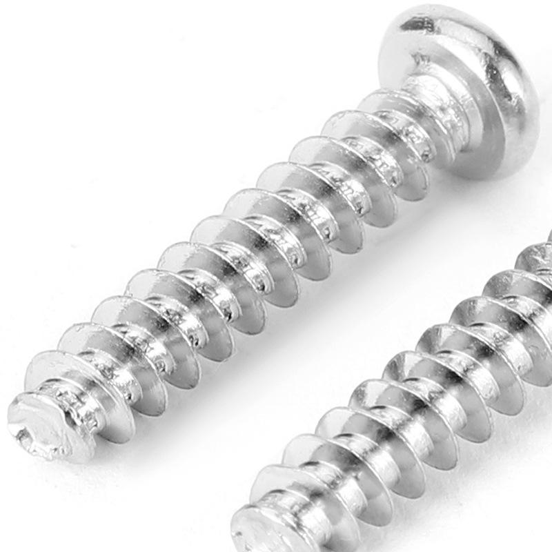 201 Stainless Steel Round Head Self-Tapping PB Screw, Pan Head, M3/M4/M5/M6
