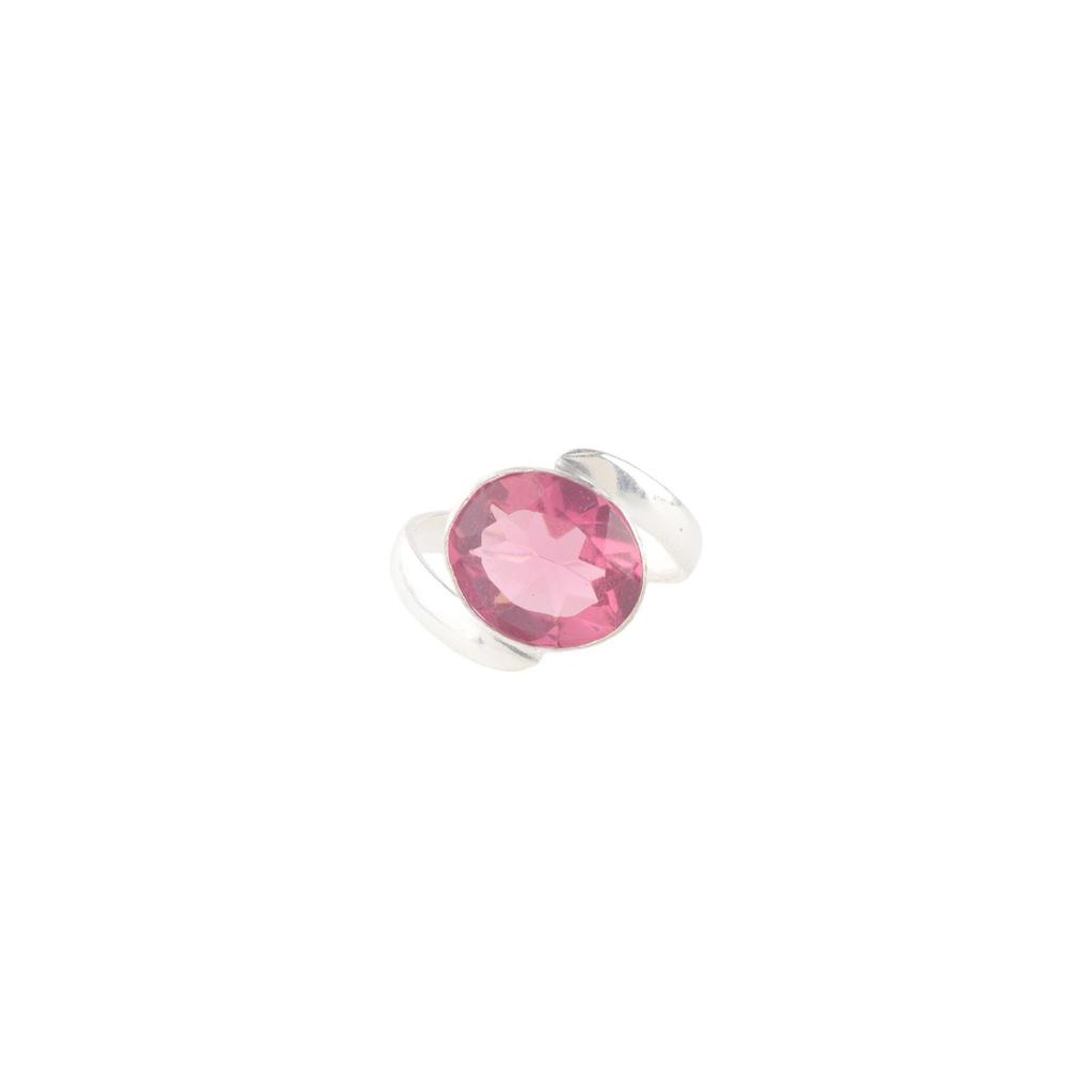 Natural Pink Tourmaline Gemstone 925 Sterling Silver Handmade Jewelry Ring Gift RR-53-14