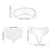 Patch réutilisable T anti-rides pour la poitrine Patch de retrait transparent en silicone Soin de la peau du visage Anti-âge Patch liftant pour la poitrine Chair