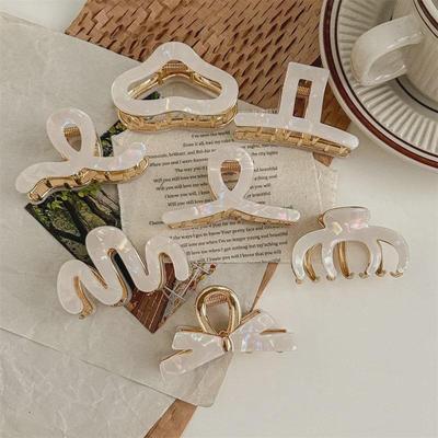 Meerjungfrau Ji Hochwertige Essigsäure Haarspange - Elegante Hinterkopf-Haarnadel für Frauen