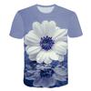 Unisex Plant, Flower & Leaf Print T-Shirt - Crew Neck, Short Sleeve & Breathable