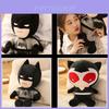 Brinquedo de Pelúcia do Batman DC Boneca de Pelúcia Macia Presente para Crianças Fãs Preto Vermelho Anime Fábrica