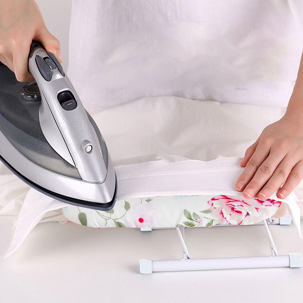 Foldable Mini Ironing Board Flower Pattern Desktop Ironing Stand  Ironing Board Accessories