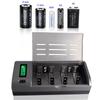4 Slots LCD Display Battery Charger For Nimh Nicd AA/AAA/SC/C/D/9V Rechargeable Battery