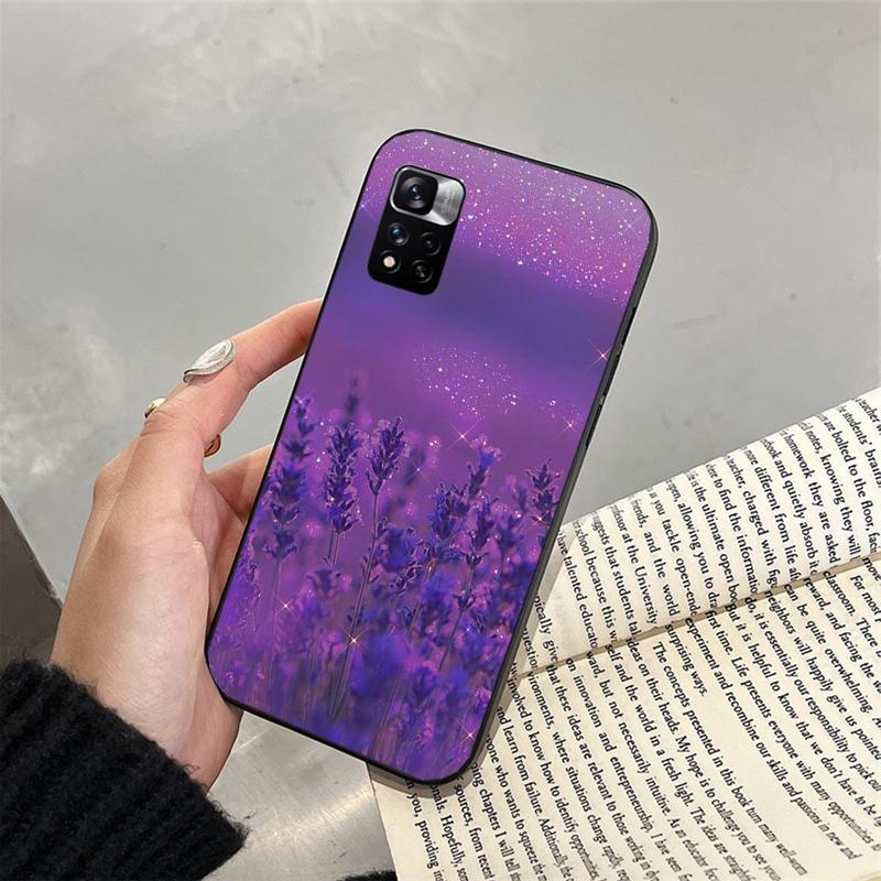 Phone Case For Xiaomi Redmi Note 13 12 11 10 Pro 12S 11S Redmi 13C 10 A1 A2 A3 Aesthetic Purple Case