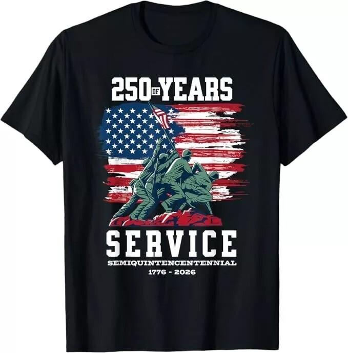 250 Years America Anniversary 250th Independence Day T-Shirt Unisex T-Shirt L