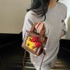 Mini small bag 2025 new cute girl bow handbag foreign style versatile messenger biscuit small square bag