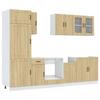 VidaXL Ensemble de 8 meubles de cuisine "Lucca" en chêne Sonoma 3314804