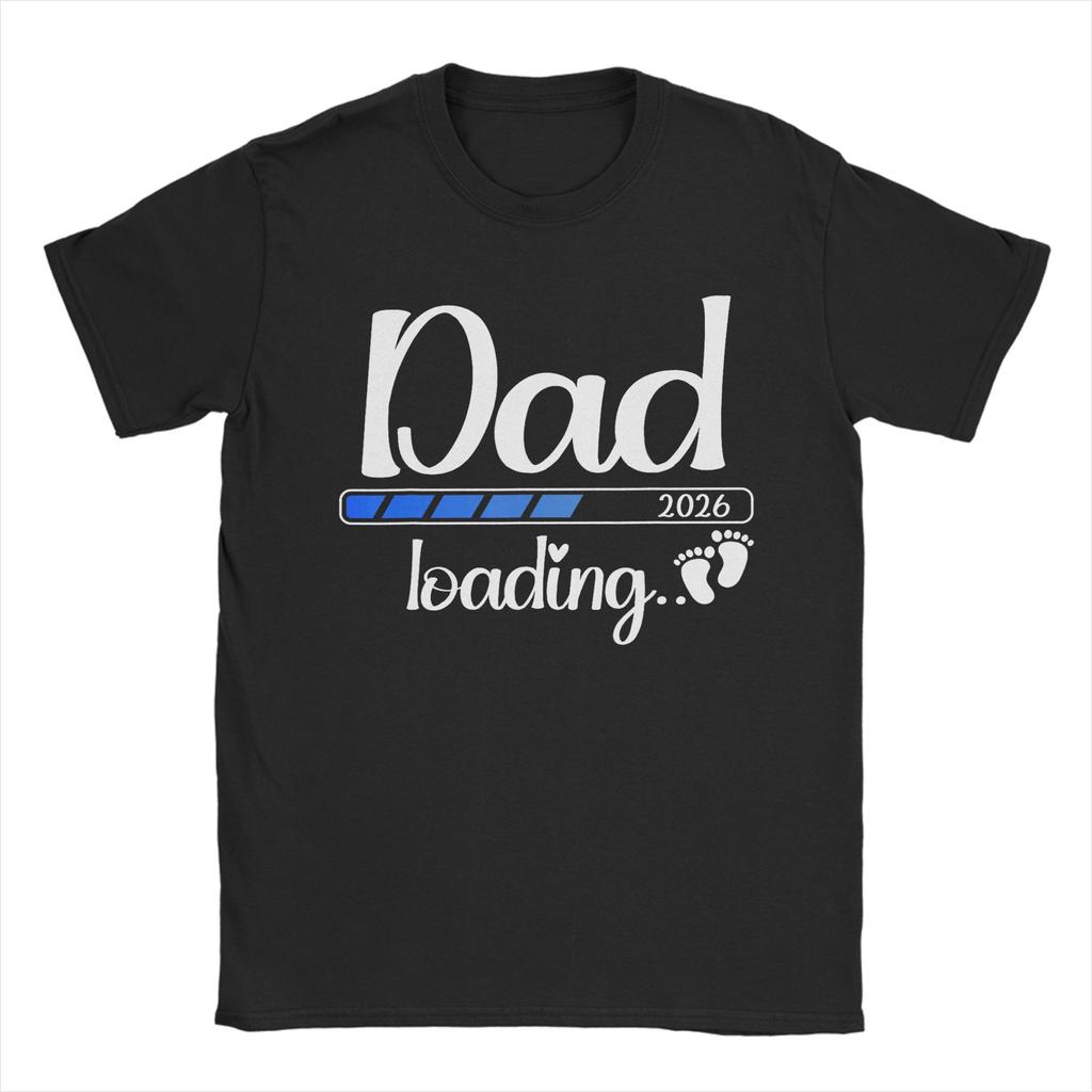 Novelty Soon to Be Dad 2026 Loading TShirts Unisex Unisex Crew Neck Pure Cotton T Shirts Fathers Day Tees Gift Idea Clothes