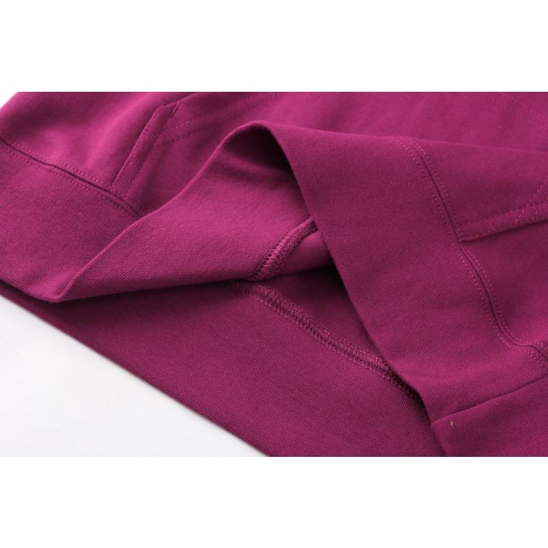 Pánská mikina s dlouhým rukávem, podzimní jednobarevná, s kapucí