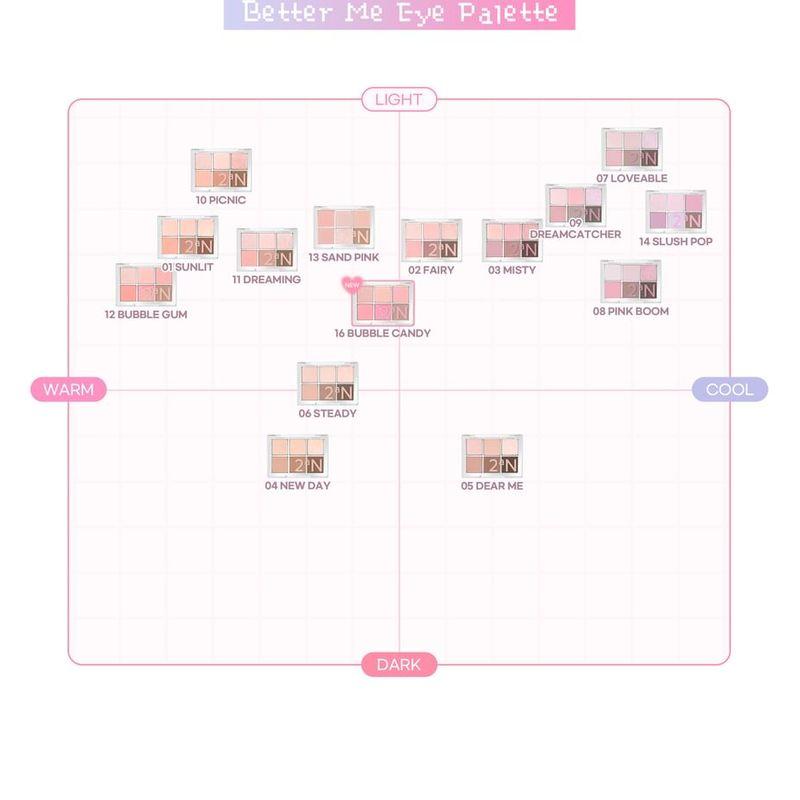 2aN - Better Me Eye Palette - 14 Types