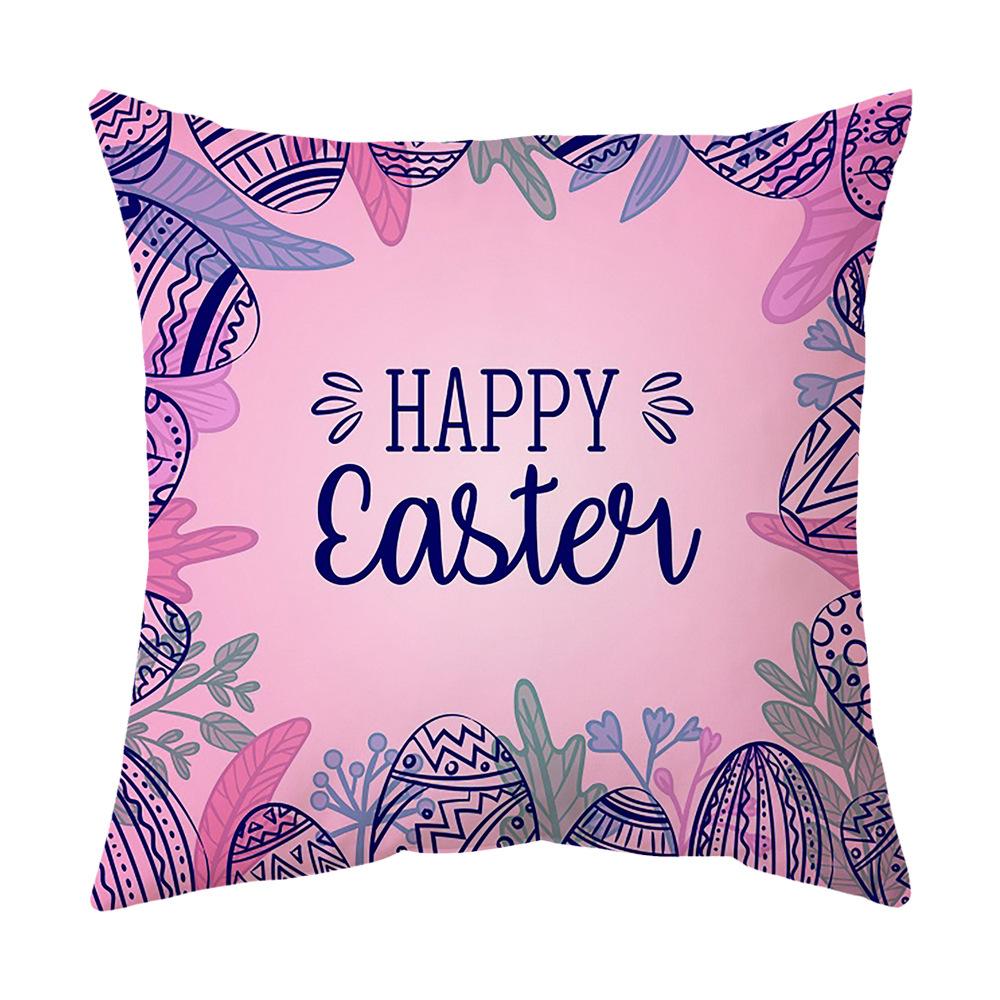 Easter Pillow Cover, Living Room Sofa Cover, Car Cushion Cover, Bay Window Cushion, Office Waist Protector