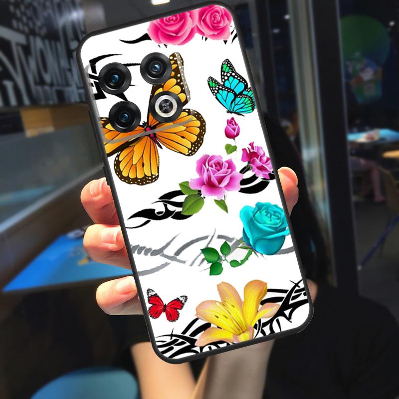 Butterfly Flower Funda For OnePlus 10T 8T 9RT 12 13 13R 11 9 10 Pro OnePlus Nord 4 CE 2 3 Lite N20 N30 Case