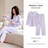 Women's Long Sleeve Modal Cotton Pajamas - Thin, Plus Size Home Wear for Middle-Aged Moms, Ideal for Spring, Autumn, and Winter